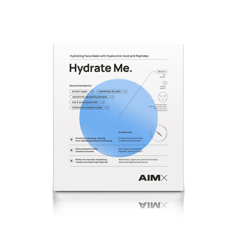 AIMX “Hydrate Me“ mitrinoša sejas maska ar peptīdiem