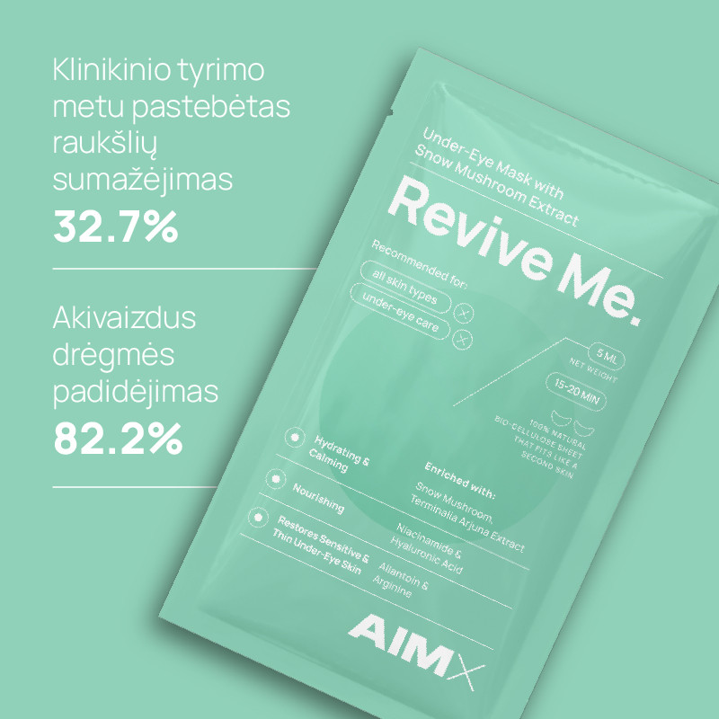 AIMX “Revive Me“ zemacu maska ar hialuronskābi