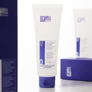ACWELL Zema skābuma pH līmeni balansējošs gēlveida mazgāšanas līdzeklis "pH Balancing Bubble Free Cleansing Gel"