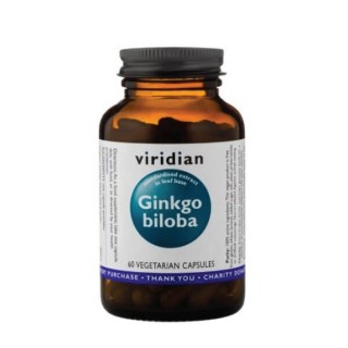 Maisto papildas „Ginkgo biloba“, VIRIDIAN, 60 kapsulių