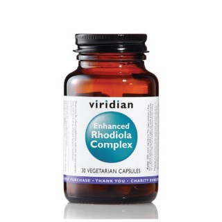 Maisto papildas nervų sistemai „Enhanced Rhodiola Complex“, VIRIDIAN, 30 capsules