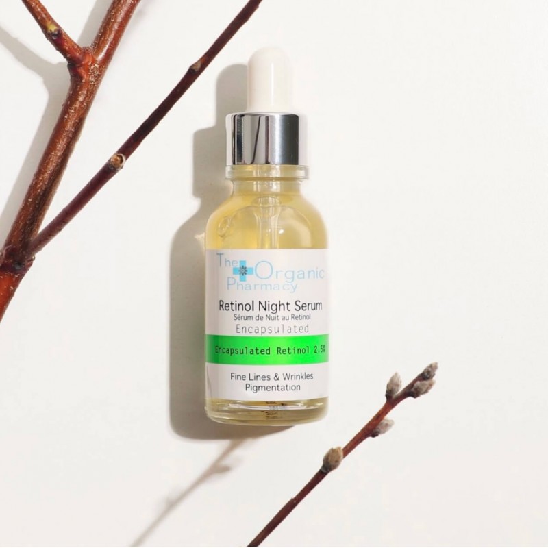 2,5% retinolio naktinis serumas „Retinol Night Serum 2.5%“, THE ORGANIC PHARMACY, 30ml