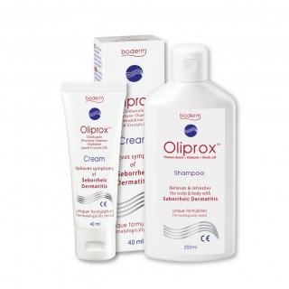 Šampūns OLIPROX seborejiskā dermatīta simptomu mazināšanai + Krēms OLIPROX seborejiskā dermatīta simptomu mazināšanai