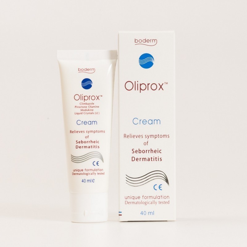 Kremas OLIPROX seborėjinio dermatito požymiams lengvinti