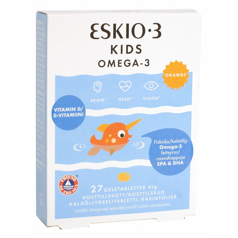 UZTURA BAGĀTINĀTĀJS ESKIO-3 KIDS OMEGA-3