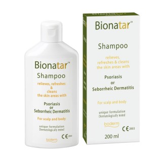 BIONATAR shampoo to relieve the symptoms of psoriasis and seborrheic dermatitis