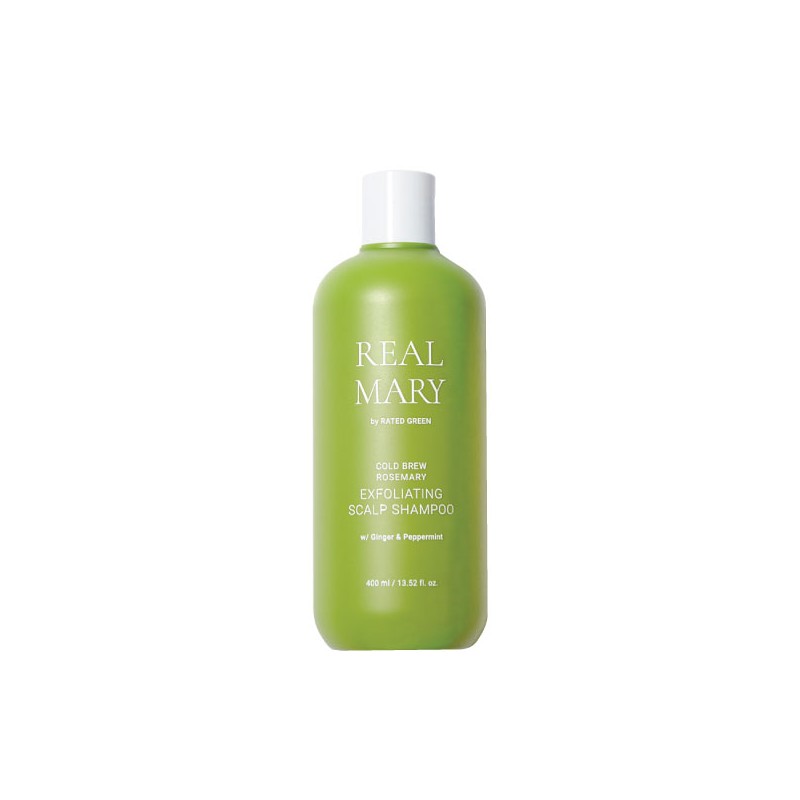 RATED GREEN Galvas ādu atīrošs šampūns “Cold Brew Rosemary Exfoliating Scalp Shampoo”, 400ml