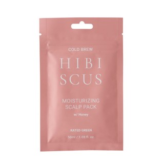 RATED GREEN Mitrinoša maska matiem “Cold Brew Hibiscus Moisturizing Scalp Pack w/ Honey”, 50ml