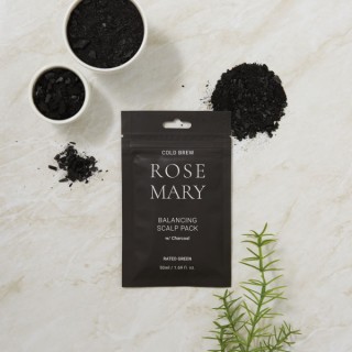 RATED GREEN Atjaunojoša maska taukainiem matiem “Cold Brew Rosemary Balancing Scalp Pack w/ Charcoal"