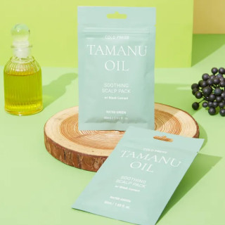 RATED GREEN Nomierinoša maska matiem “Cold Press Tamanu Oil Soothing Scalp Pack w/ Black Currant”