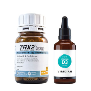 Pasirūpink savo plaukais ir bendra savijauta: Maisto papildas plaukams TRX2® ir VITAMINAS D3 „Liquid Vitamin D3 2000IU“