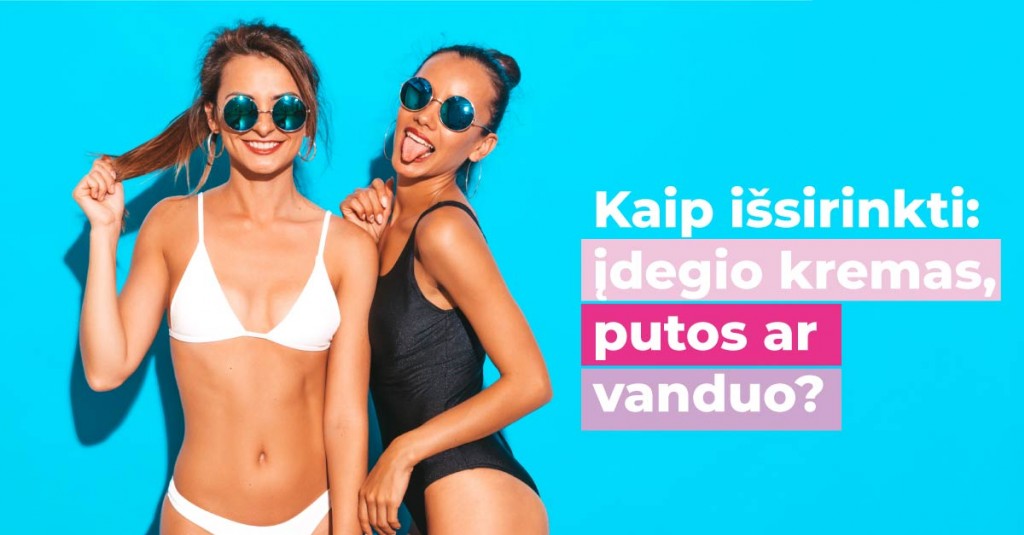 Kaip išsirinkti: įdegio kremas, putos ar vanduo? 