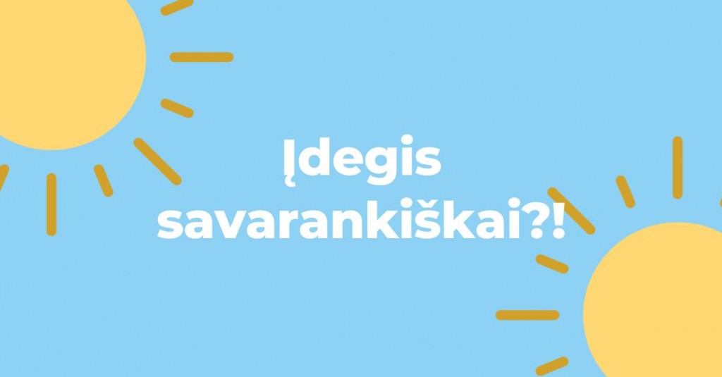 Ar galiu įdegti savarankiškai?