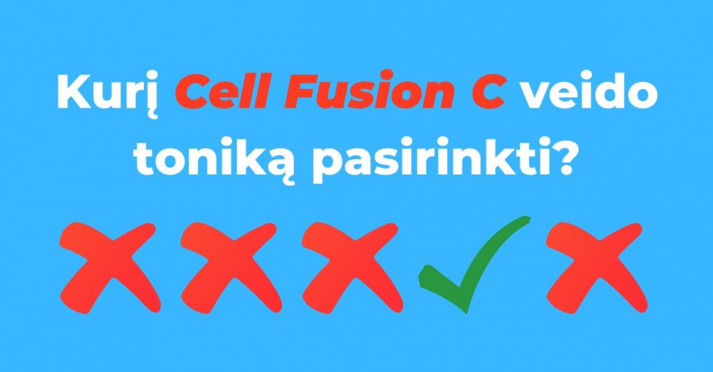 Cell Fusion C veido tonikas – kurį pasirinkti?