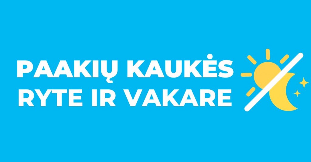 Paakių kaukės – ryto ir vakaro pagalbininkės