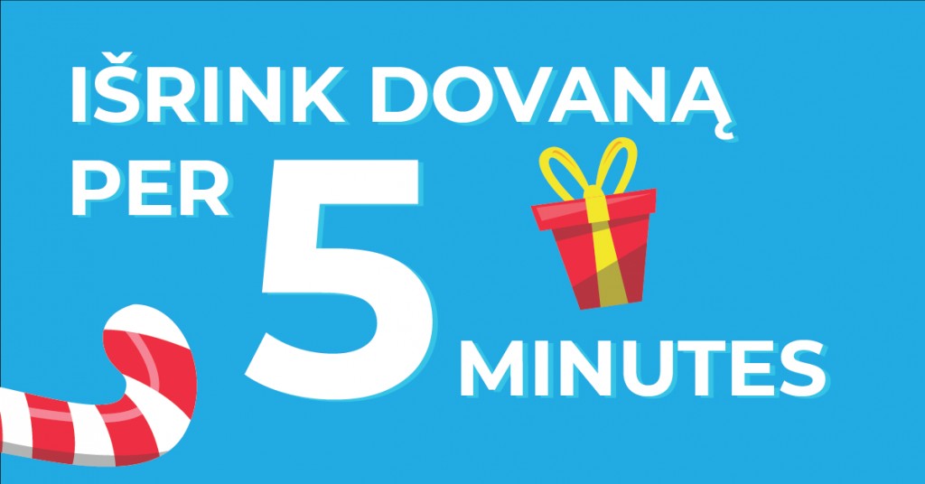 Dovanos internetu per 5 minutes