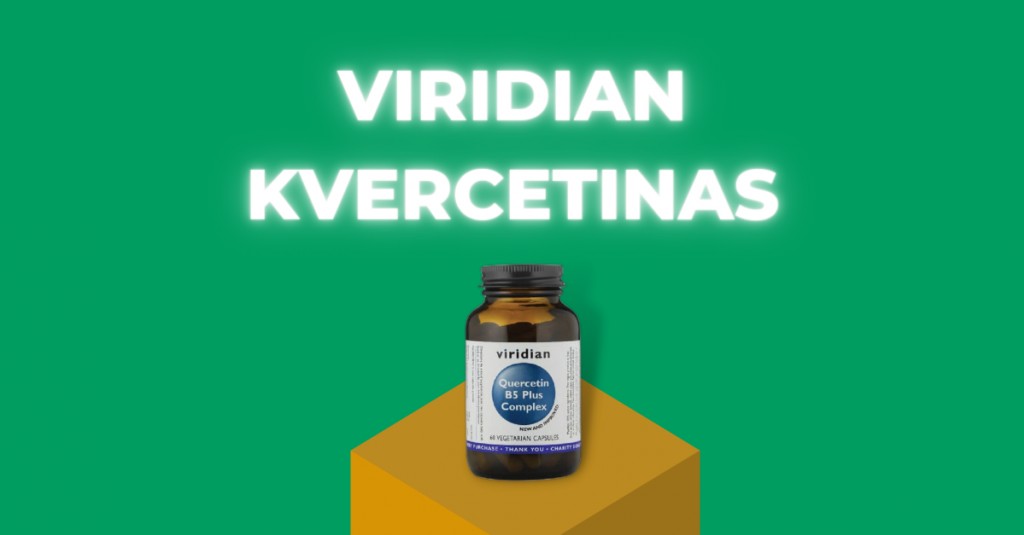 Viridian kvercetinas: gera kaina, švari sudėtis 