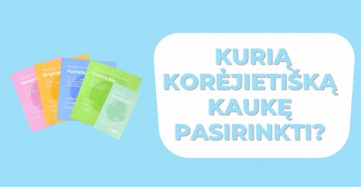 Korejietiška kaukė – kurią turėčiau pasirinkti?