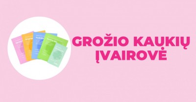 Grožio kaukės – nuo valomosios iki raminamosios