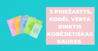 Korėjietiškos kaukės: 3 priežastys rinktis jas