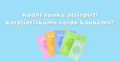 Korėjietiška kosmetika – veido kaukės, kurioms sunku atsispirti!