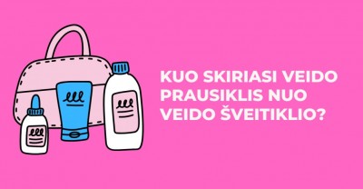 Ar galima pakeisti veido šveitiklį į veido prausiklį?