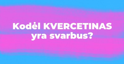 Kvercetinas – nežinomas, bet labai svarbus