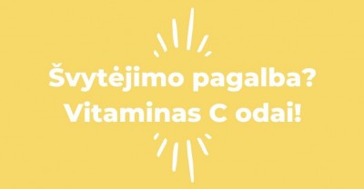 Vitaminas C odai – švytėjimo pagalba