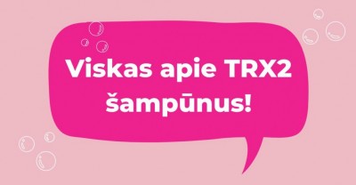 Plaukų priežiūros priemonės - viskas apie TRX2 šampūnus.