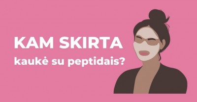 Kaukė su peptidais – kam ji skirta?