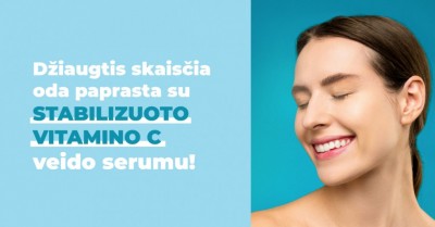 Nori skaisčios odos? Sprendimas – veido serumas su vitaminu C 