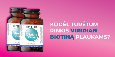 Kuo ypatingas Viridian biotinas plaukams? 