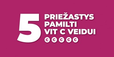 Priežastys pamilti Vit C veidui 