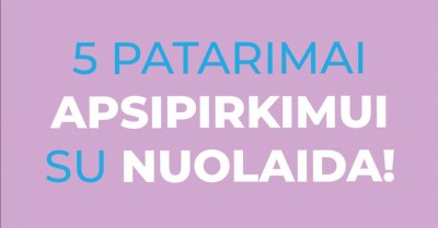 5 patarimai, kaip visada apsipirkti su nuolaida