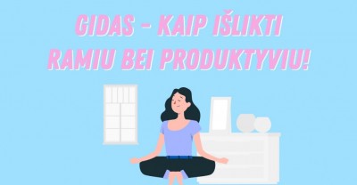 Gidas - kaip išlikti ramiu bei produktyviu!