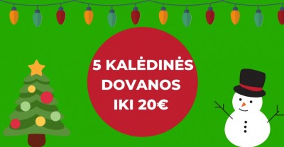 5 išskirtinės dovanos Kalėdoms iki 20 Eur