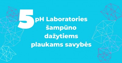 pH Laboratories šampūnas dažytiems plaukams: 5 savybės