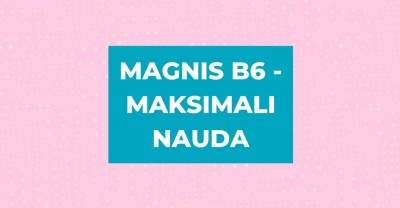 Magnis B6: kaip gauti maksimalią naudą?