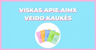 AIMX lakštinės veido kaukės: viskas, ką turime žinoti apie šį prekinį ženklą.