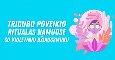 Trigubo poveikio ritualas namuose su violetiniu džiaugsmuku