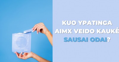 Kuo ypatinga AimX veido kaukė sausai odai?