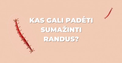 Kas gali padėti atsiradus naujiems ir esant seniems randams?